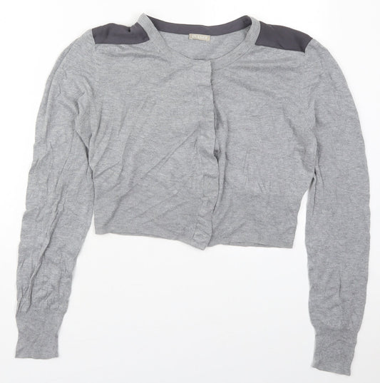 Womens UK Size XL Planet Grey Cardigan Jumper