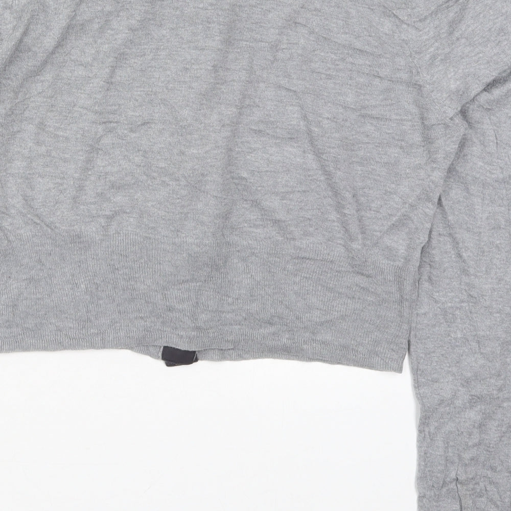 Womens UK Size XL Planet Grey Cardigan Jumper