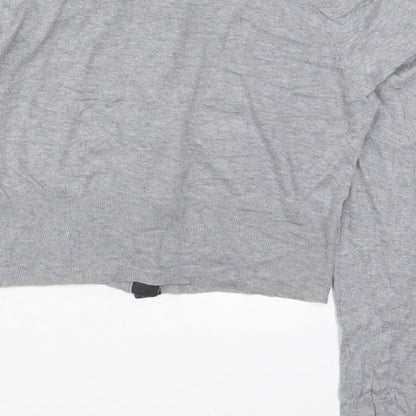 Womens UK Size XL Planet Grey Cardigan Jumper