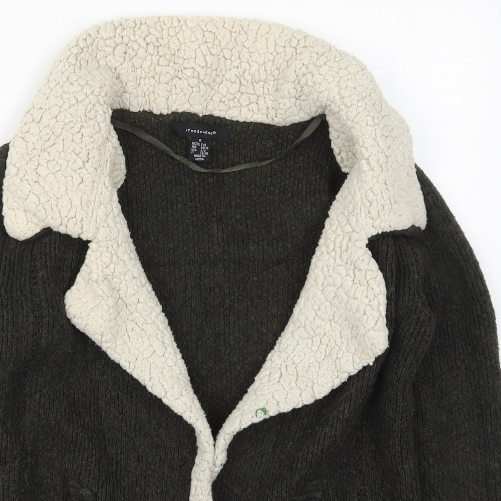 Womens UK Size 6 Atmosphere Green Cardigan Jumper