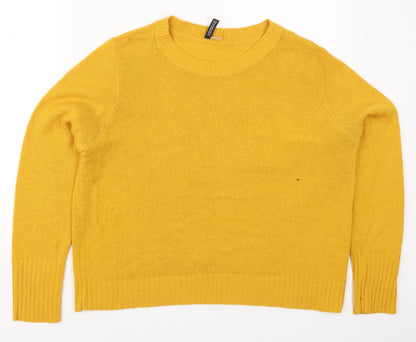 Womens UK Size L H&M Yellow Pullover Jumper