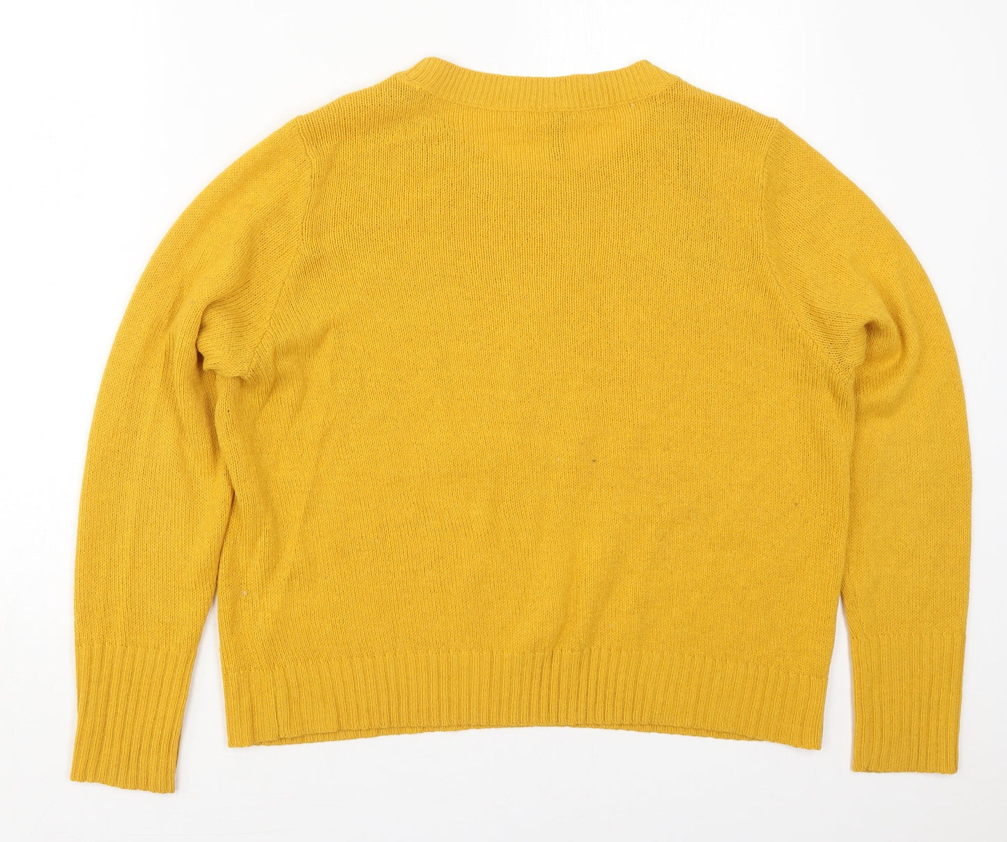 Womens UK Size L H&M Yellow Pullover Jumper