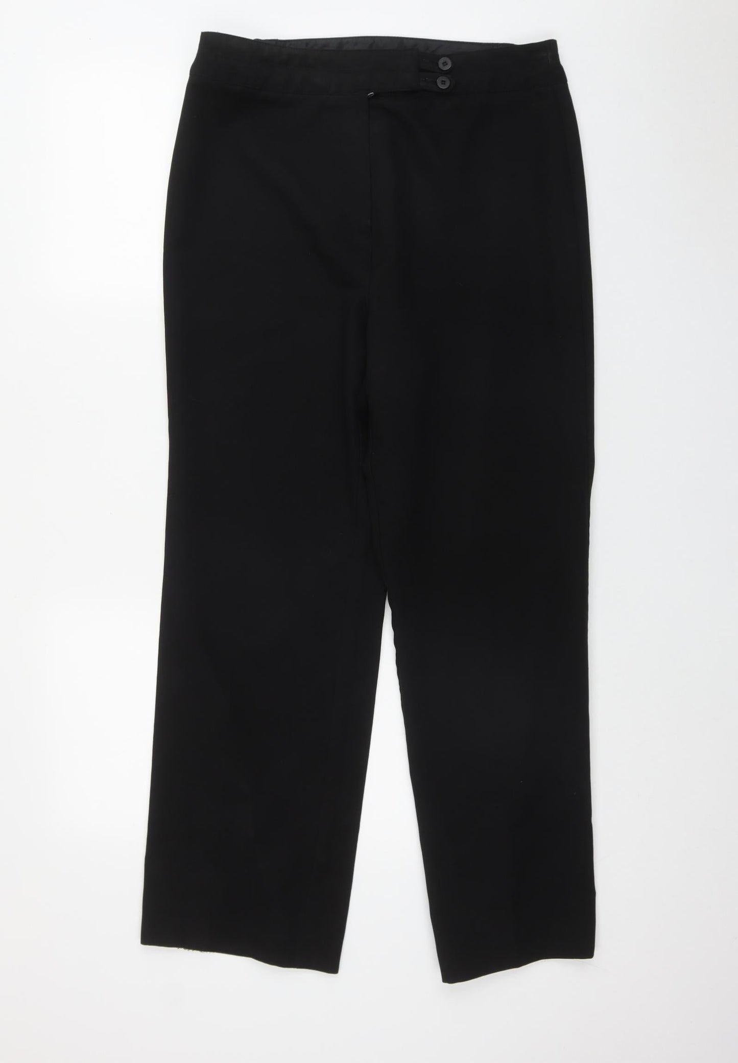 Womens UK Size 14 Wardrobe Regular Fit  Black Trousers