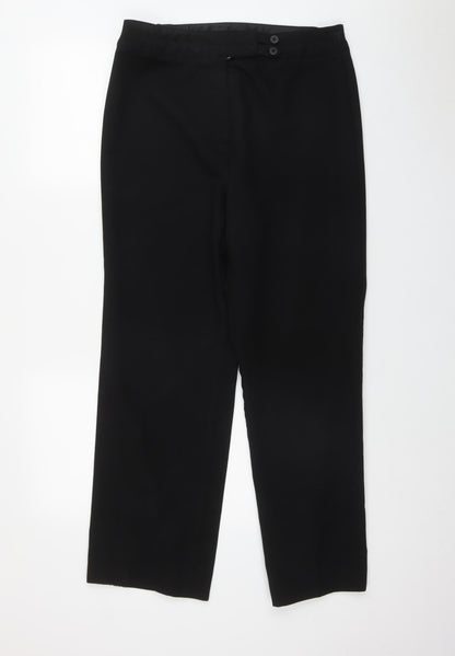 Womens UK Size 14 Wardrobe Regular Fit  Black Trousers