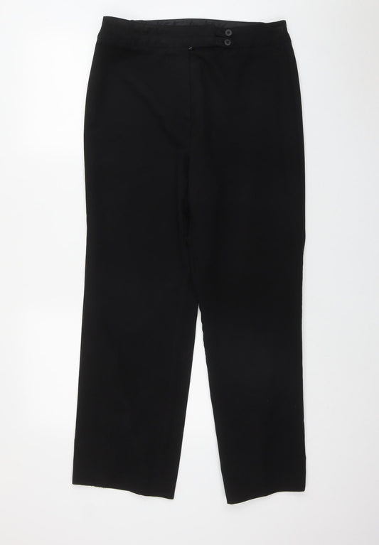 Womens UK Size 14 Wardrobe Regular Fit  Black Trousers