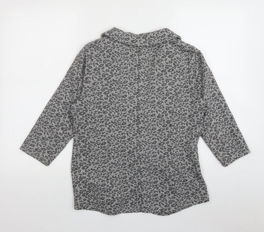 Papaya Womens Grey Animal Print  Jacket  Size 12