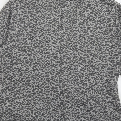 Papaya Womens Grey Animal Print  Jacket  Size 12