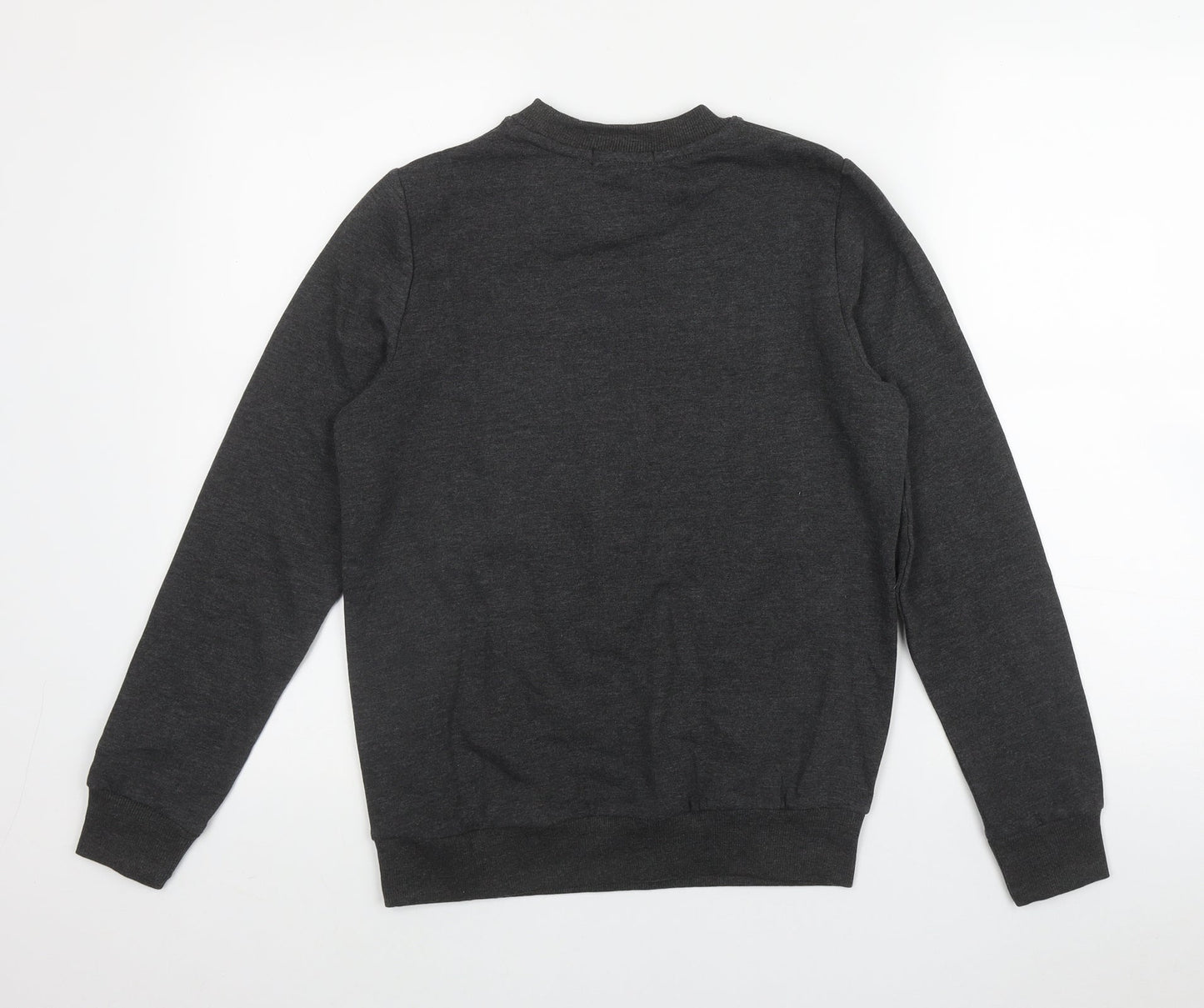 Avenue Womens Grey  Cotton Pullover Sweatshirt Size S   - 'Sleigh my name'
