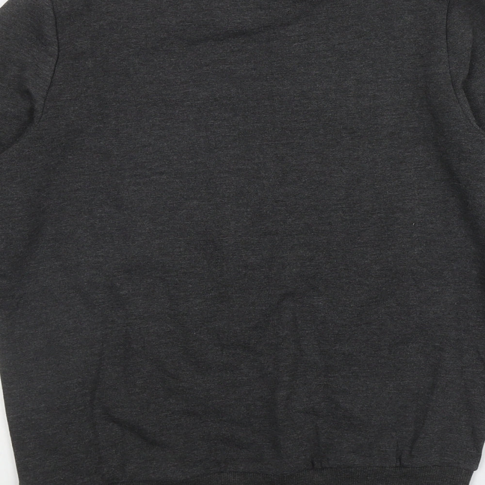 Avenue Womens Grey  Cotton Pullover Sweatshirt Size S   - 'Sleigh my name'
