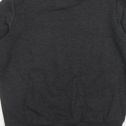Avenue Womens Grey  Cotton Pullover Sweatshirt Size S   - 'Sleigh my name'