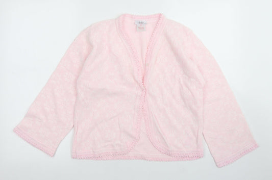 Womens UK Size S Lux Lux Pink Cardigan Jumper