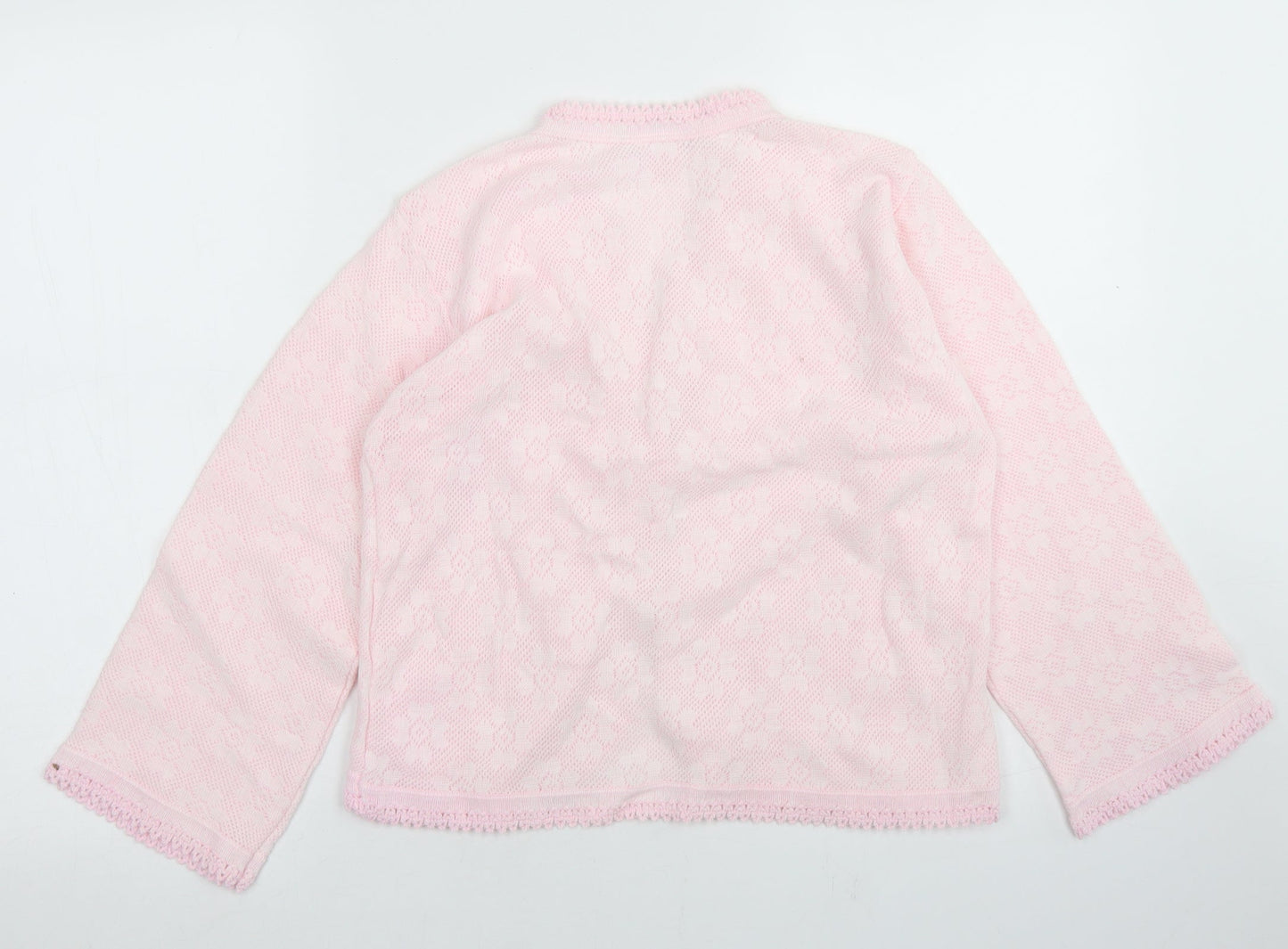 Womens UK Size S Lux Lux Pink Cardigan Jumper