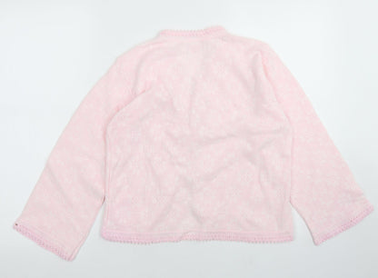Womens UK Size S Lux Lux Pink Cardigan Jumper