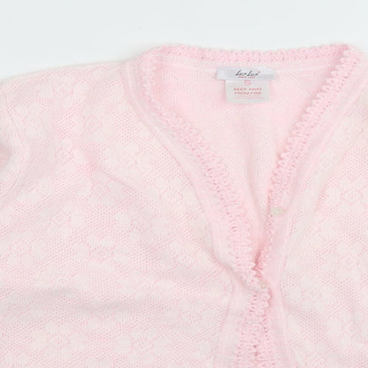 Womens UK Size S Lux Lux Pink Cardigan Jumper