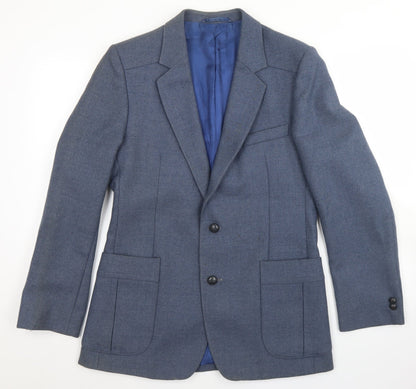 Mens UK Size 38 Preworn Regular Blue Suit Jacket