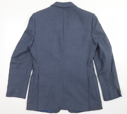 Mens UK Size 38 Preworn Regular Blue Suit Jacket