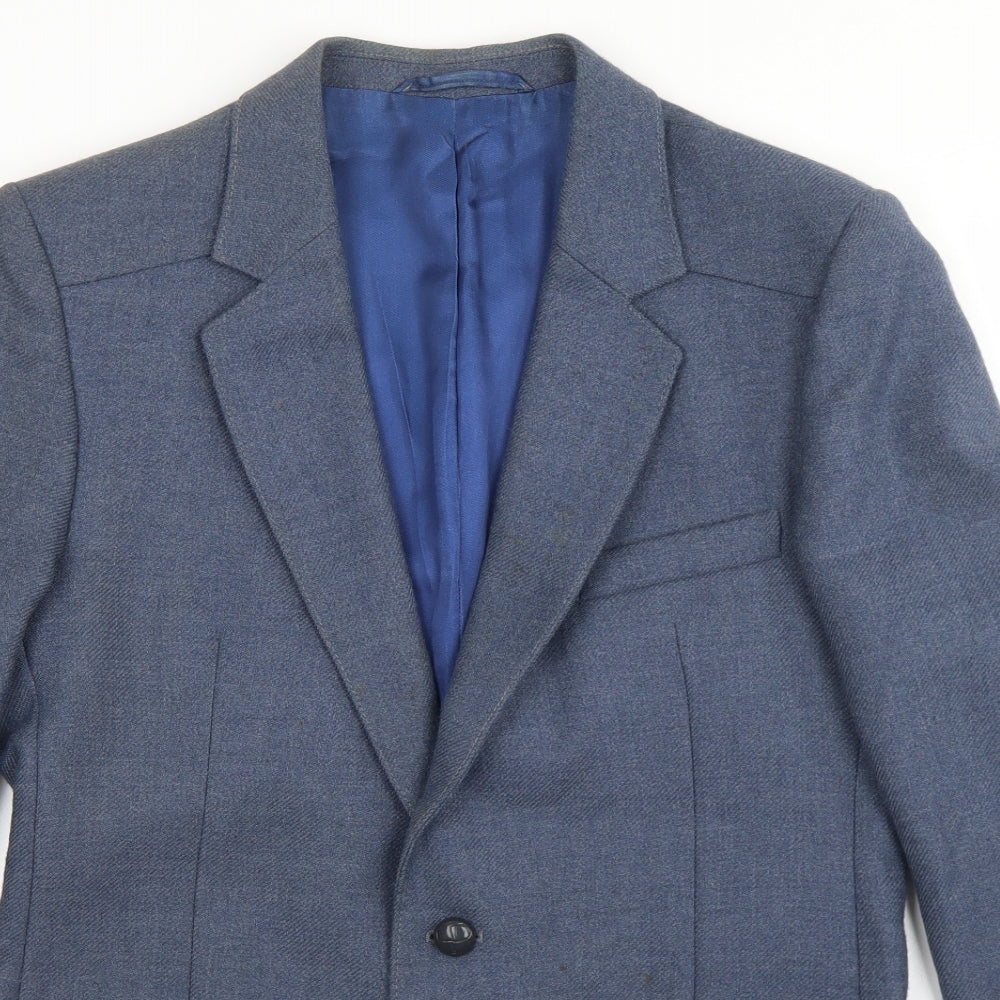 Mens UK Size 38 Preworn Regular Blue Suit Jacket