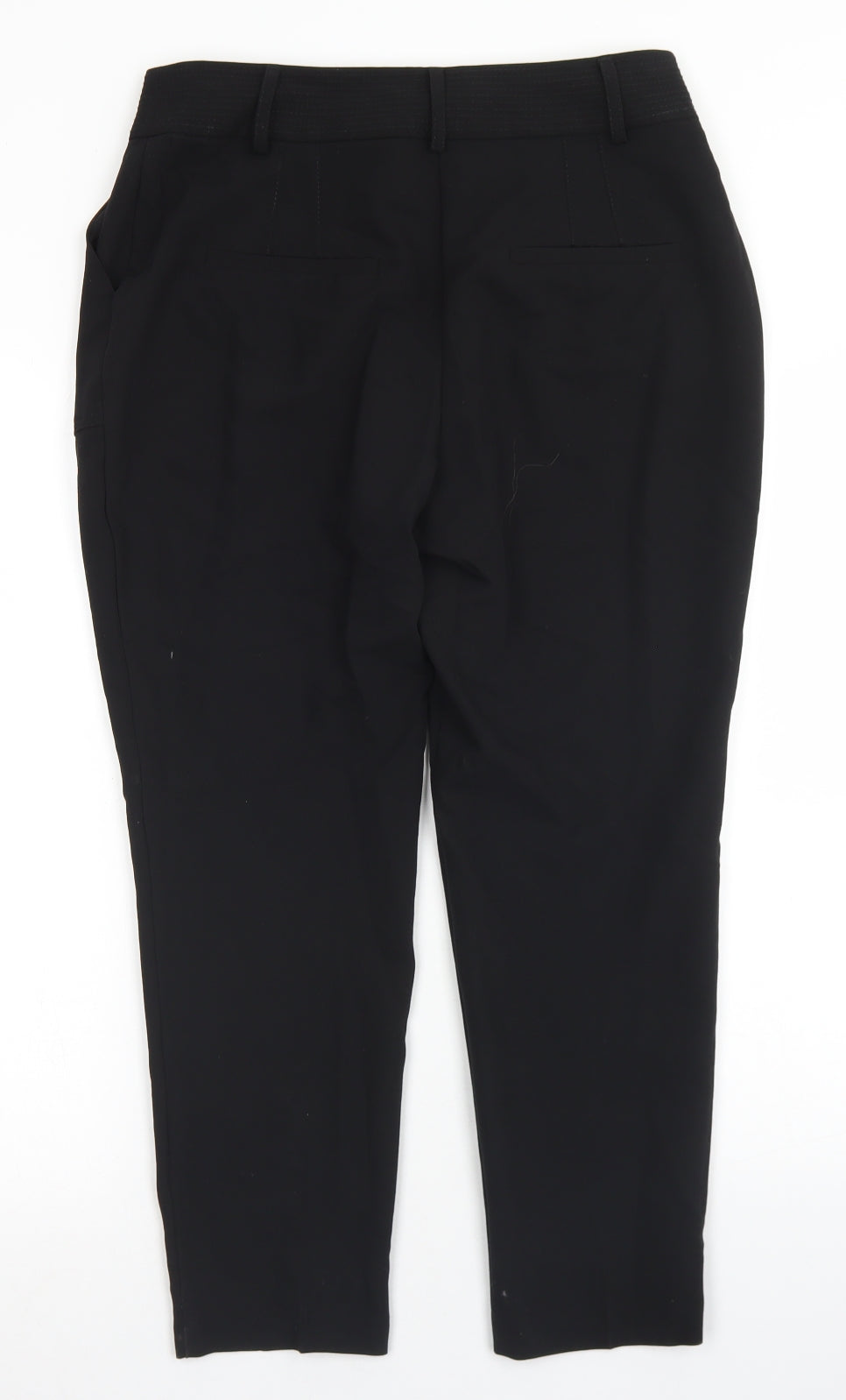 Womens UK Size 12 NEXT Regular Fit Dress Pants Black Trousers