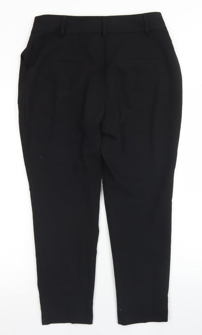 Womens UK Size 12 NEXT Regular Fit Dress Pants Black Trousers