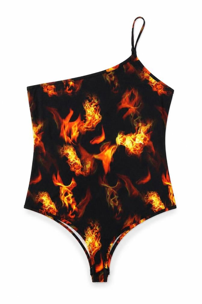 Womens UK Size 10 PRETTYLITTLETHING One-Piece Black Bodysuit