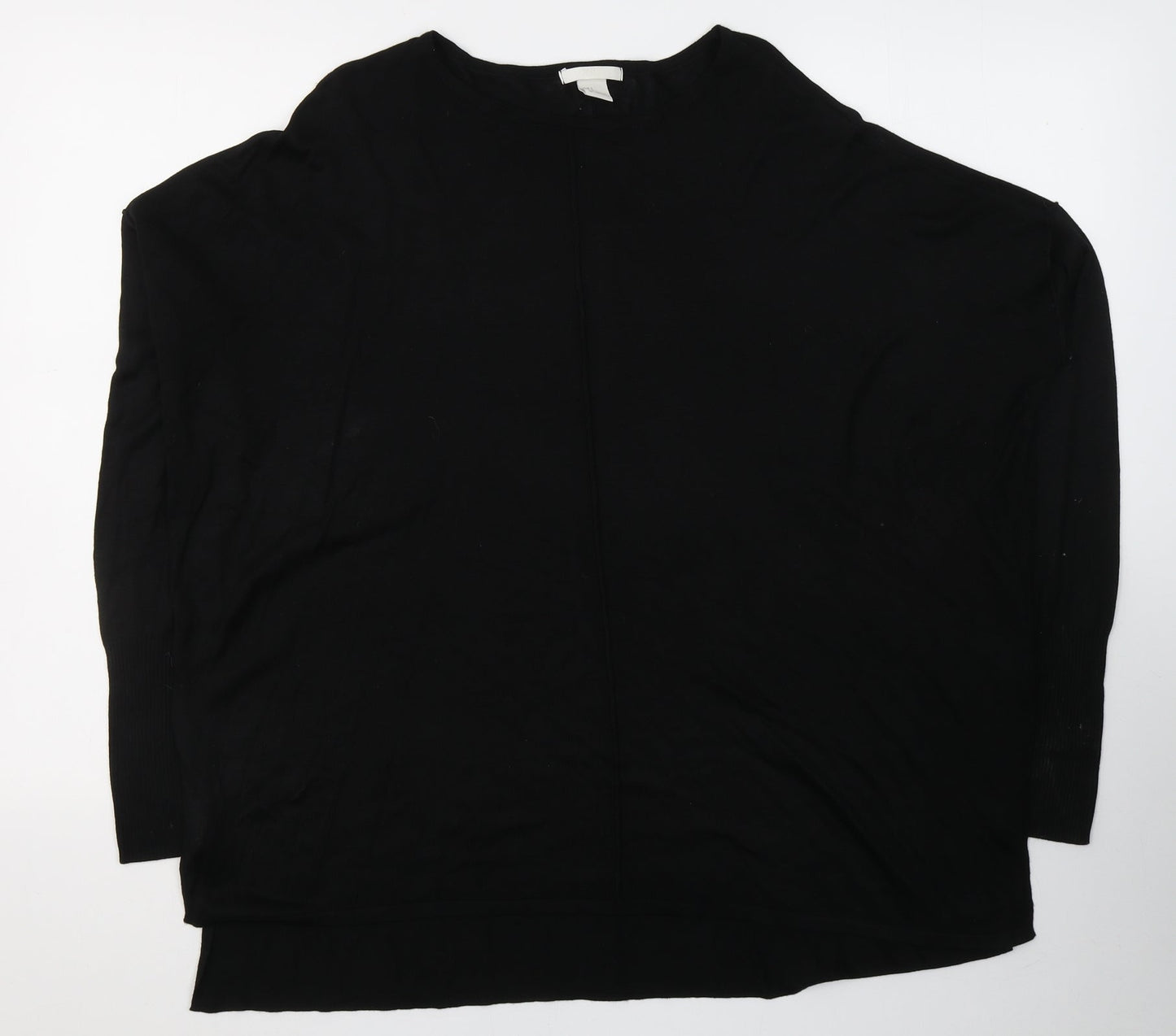 Womens UK Size M H&M Black Jersey T-Shirt