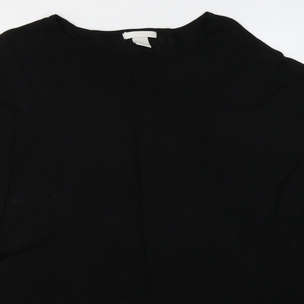 Womens UK Size M H&M Black Jersey T-Shirt