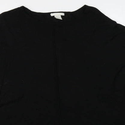 Womens UK Size M H&M Black Jersey T-Shirt