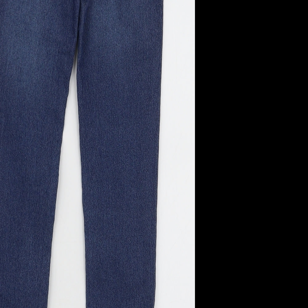 Denim & Co. Girls Blue  Cotton Jegging Jeans Size 9-10 Years  Slim Pullover