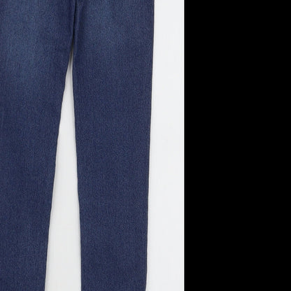Denim & Co. Girls Blue  Cotton Jegging Jeans Size 9-10 Years  Slim Pullover