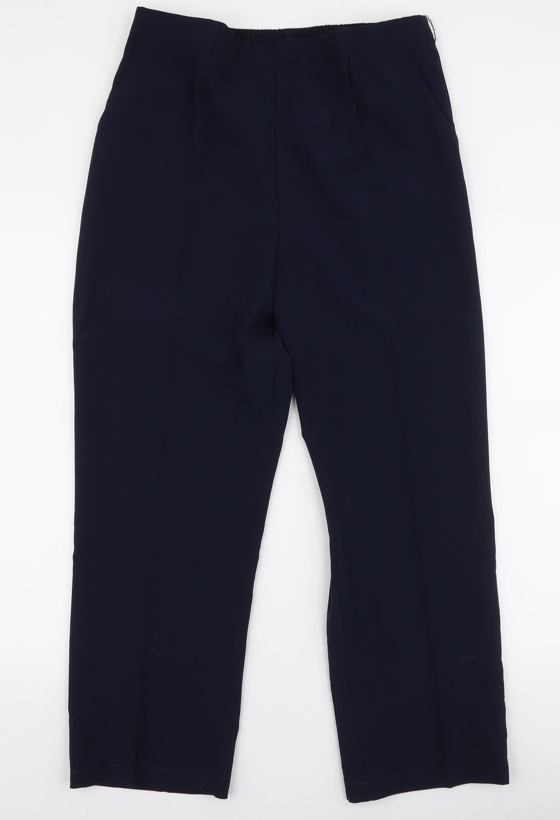 Duvir Womens Blue  Polyester Trousers  Size 18 L27 in Regular