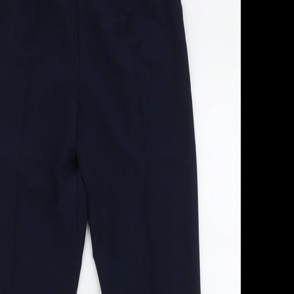 Duvir Womens Blue  Polyester Trousers  Size 18 L27 in Regular