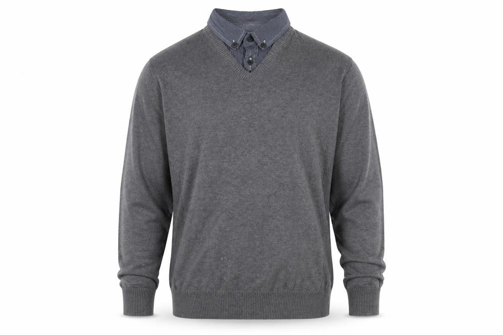 Mens UK Size M Matalan Grey Pullover Jumper