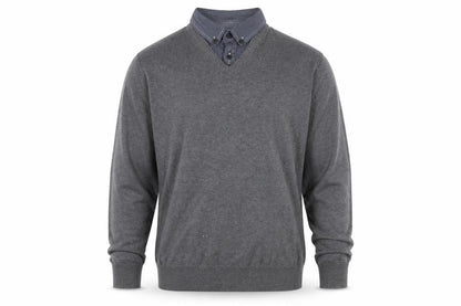 Mens UK Size M Matalan Grey Pullover Jumper