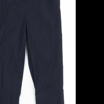 Marks and Spencer Girls Blue  Polyester Dress Pants Trousers Size 9-10 Years  Regular Zip