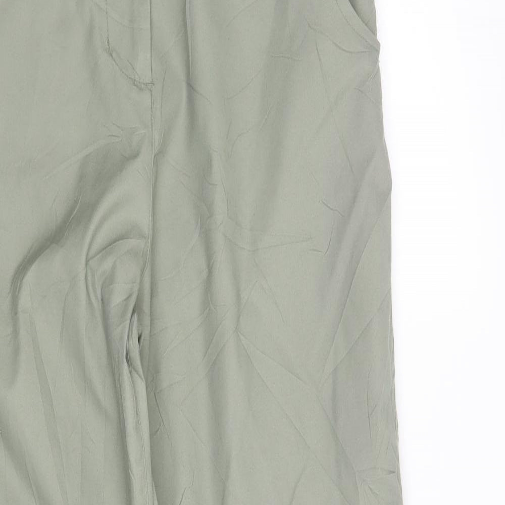 Hawkshead Womens Green  Polyester Trousers  Size 12 L31 in Regular Zip