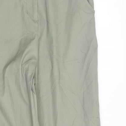 Hawkshead Womens Green  Polyester Trousers  Size 12 L31 in Regular Zip