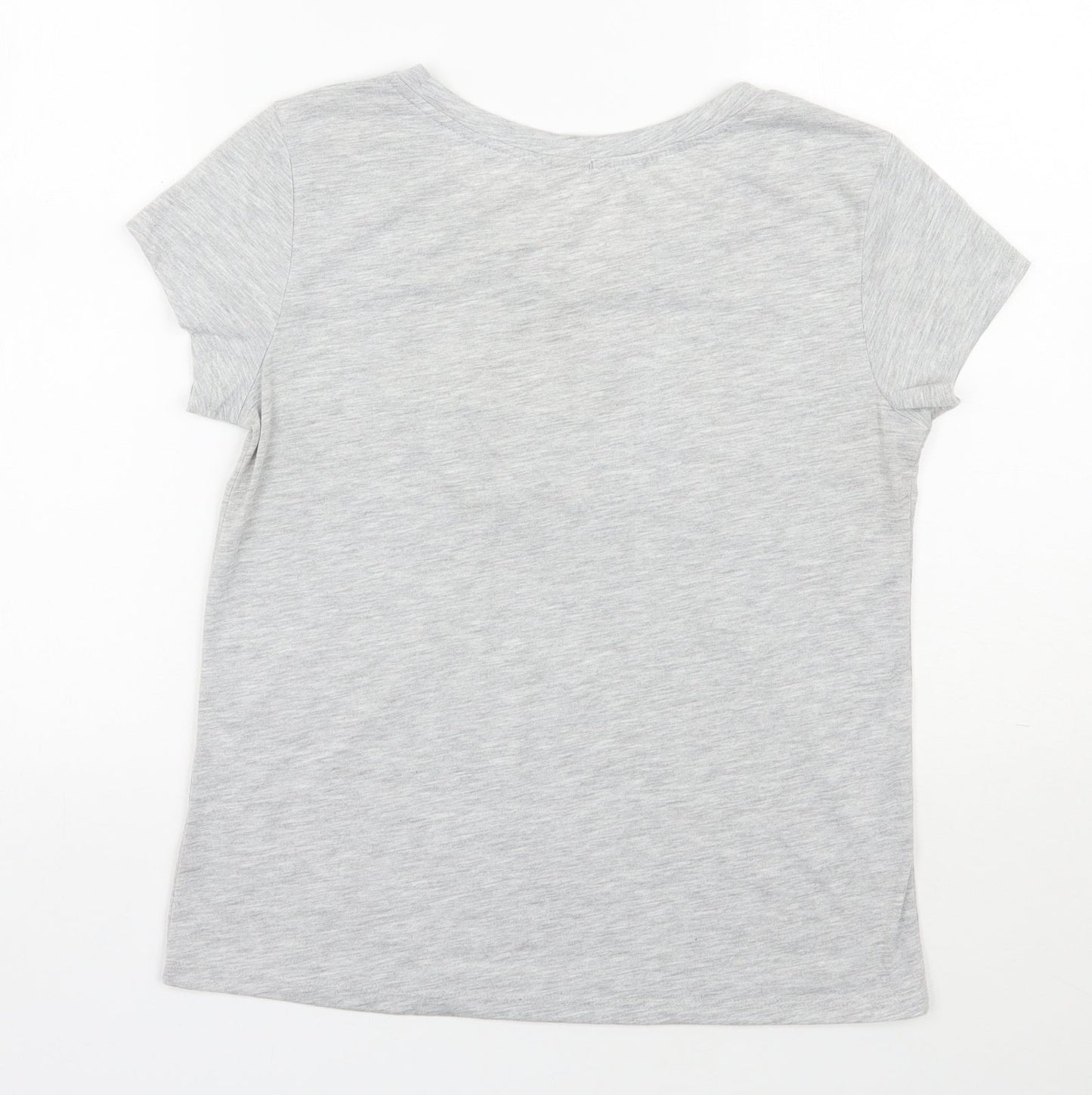 Womens UK Size S H&M Grey Basic T-Shirt