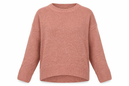 New Look Womens Pink Round Neck  Acrylic Pullover Jumper Size S
