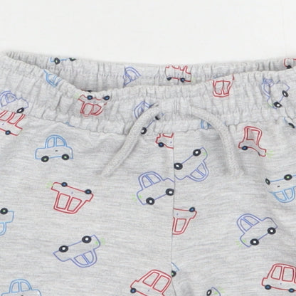 Dunnes Stores Boys Grey  Cotton Sweatpants Trousers Size 18-24 Months  Drawstring
