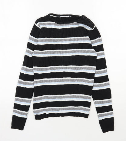 Womens UK Size 8 Preworn Black Pullover Jumper
