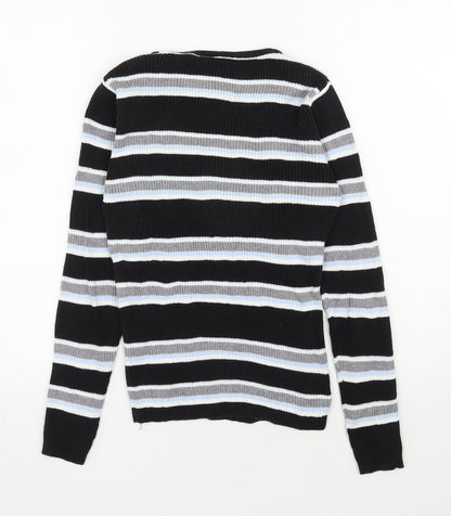Womens UK Size 8 Preworn Black Pullover Jumper