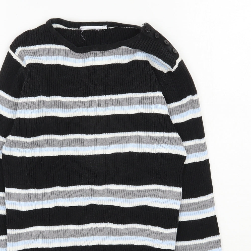 Womens UK Size 8 Preworn Black Pullover Jumper