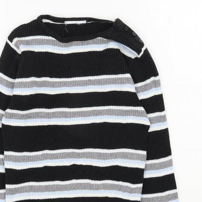 Womens UK Size 8 Preworn Black Pullover Jumper