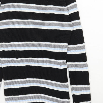 Womens UK Size 8 Preworn Black Pullover Jumper
