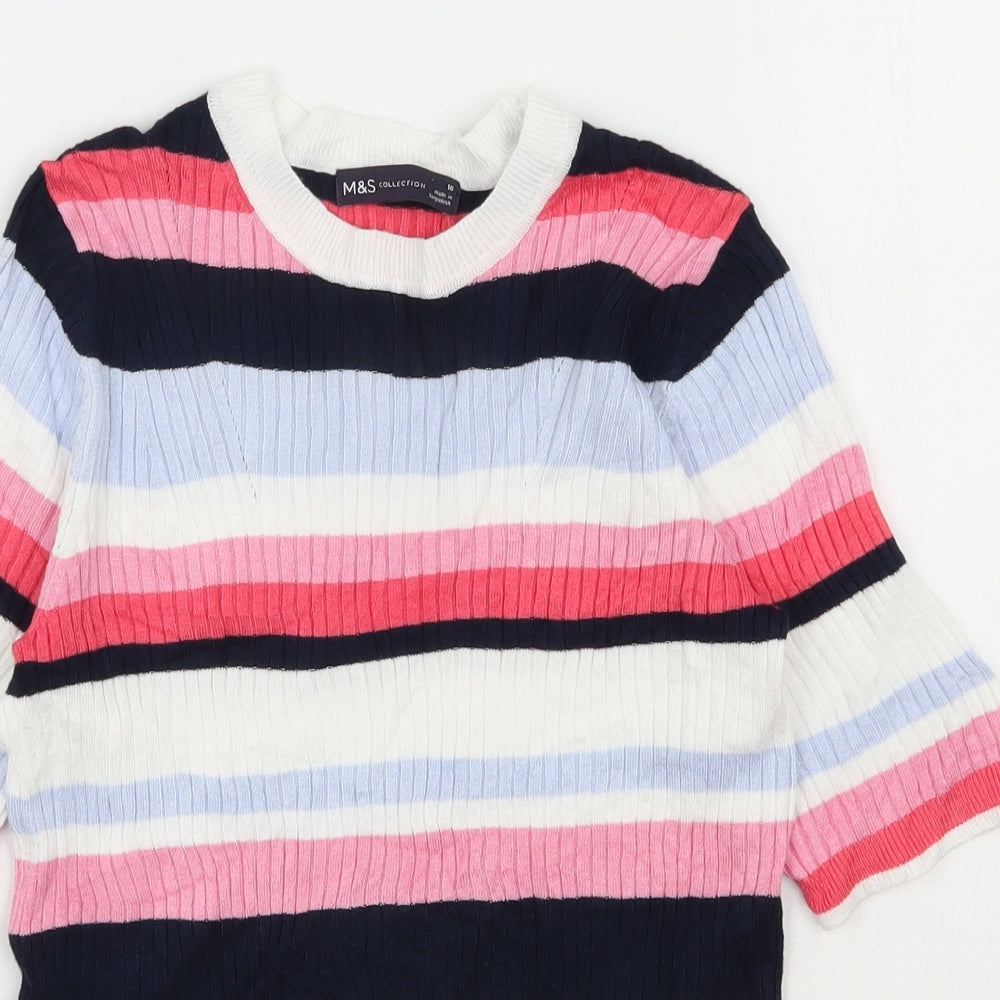 Womens UK Size 10 Marks and Spencer Multicoloured Pullover Jumper