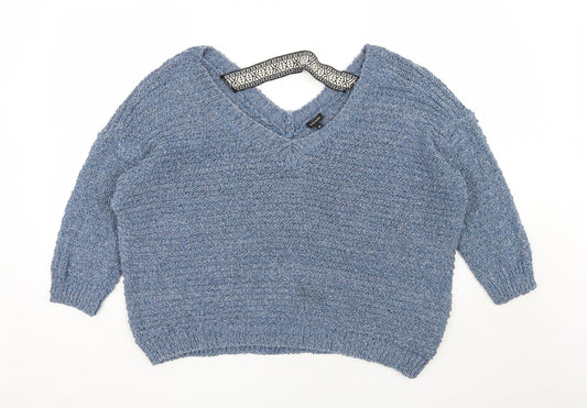 Womens UK Size 16 River Island Blue Pullover Jumper
