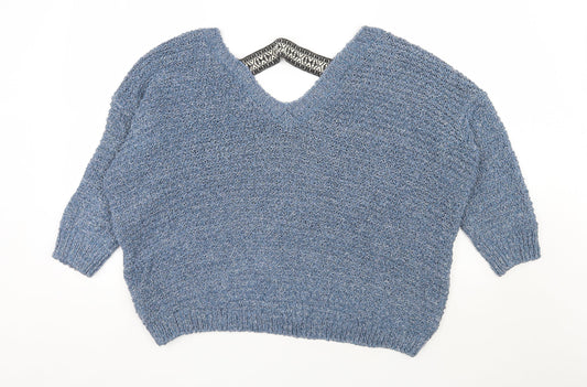 Womens UK Size 16 River Island Blue Pullover Jumper