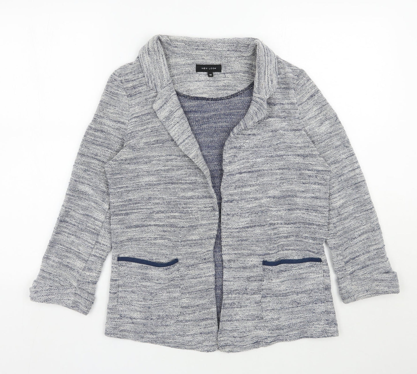 Womens UK Size 10 New Look Blue Cardigan Jumper