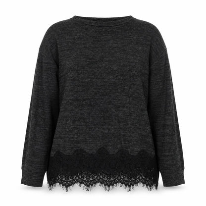 Womens UK Size 10 F&F Black Pullover Jumper