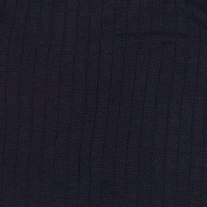 Bonmarché Womens Blue V-Neck  Polyester Cape Jumper Size M